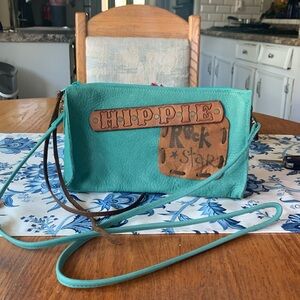 Two Bar West Leather Crossbody Bag